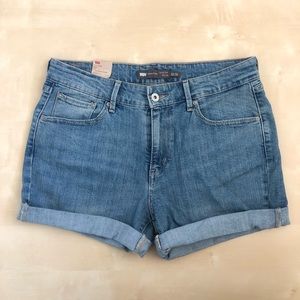 Levi’s Demi Curve Jeans cut into shorts